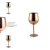 Elegant 304 Stainless Steel Wine Glasses Set Featuring Luxurious High Foot Design For Champagne And Sparkling Wine Ideal For Entertaining Guests