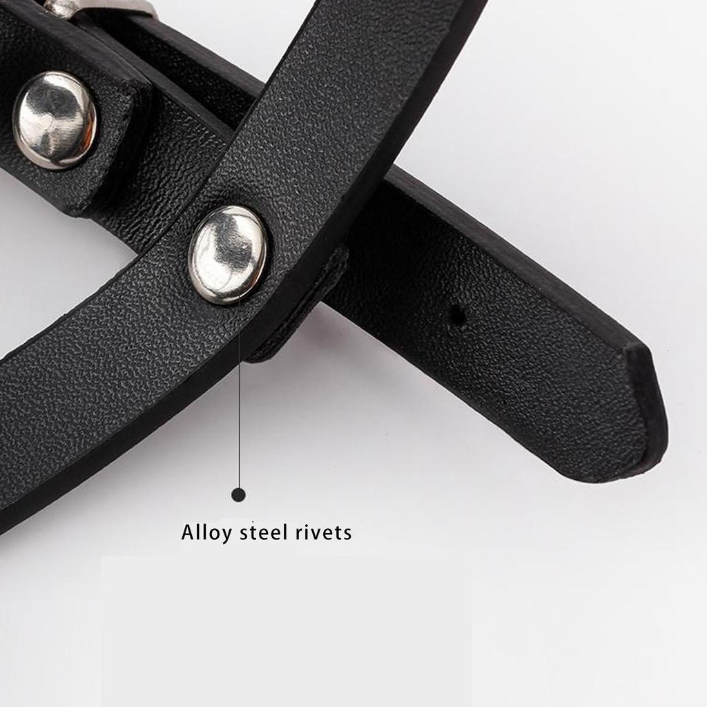 Náhubek pro psa, nerezový košíkový náhubek s PU popruhem, prodyšný, nastavitelný, zabraňuje kousání, pro střední až velké psy