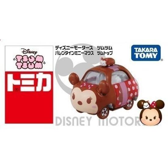 Takara Tomy Tomica Exclusive Disney Motors Tsum Tsum Day Minnie Mouse Tsum Top TOMY 7-Eleven Valentine's (Unopened, Purchased)()