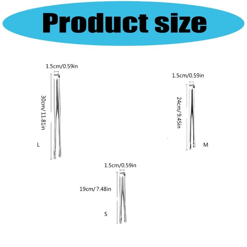 Cooking Tongs Nonrust Steel Grills Tongs Food Clip BBQ Steak Clip Kitchen Grills Tongs for Grilling Frying and Flipping