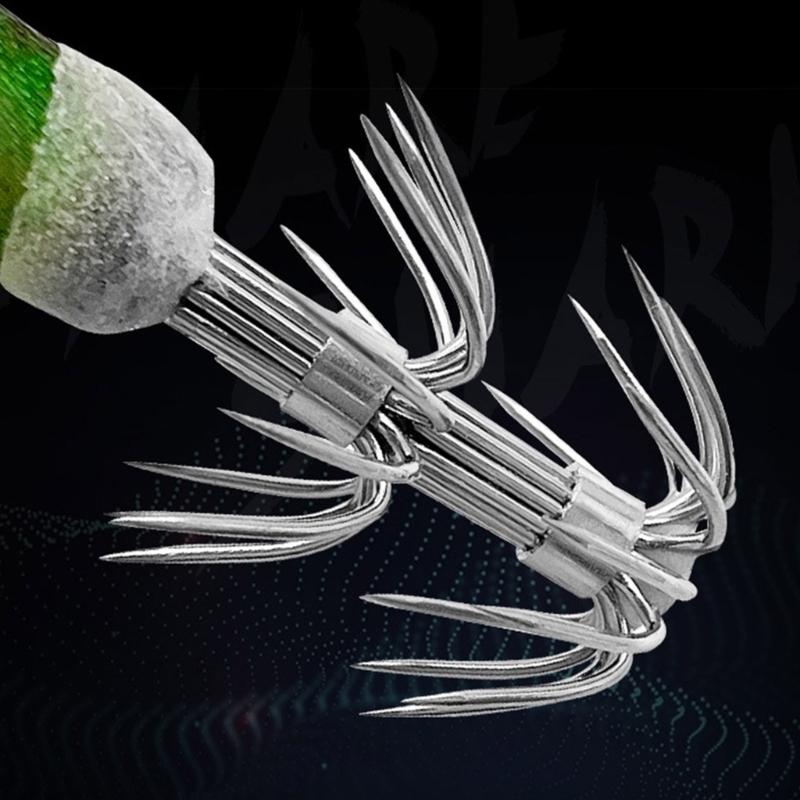 Fishing Lures Glow Jig Hook Shrimp Lure Baits Squid Jig Artificial Hard Baits Glow Squid Jig Cuttlefish Hook