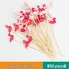 Colorful Bamboo Fruit Forks & Cocktail Skewers - Decorative & Disposable for Baking & Events