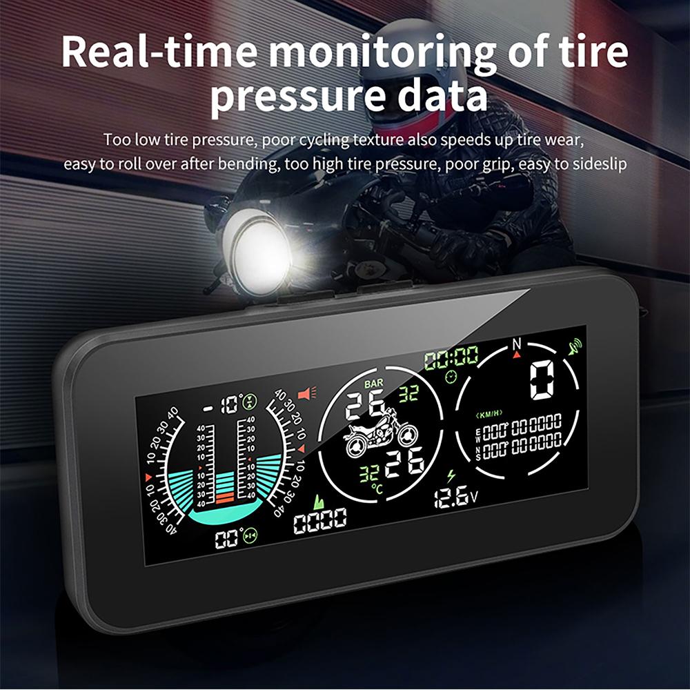 F3 tire pressure monitor 3 in 1 Tire Pressure Monitor GPS Speedometer Vehicle Speed Tachometer Slope Meter TPMS LCD Digital Gaug