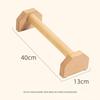 Barres de pompes et de dips en bois massif: Aide à l'entraînement simple/double Équipement de fitness