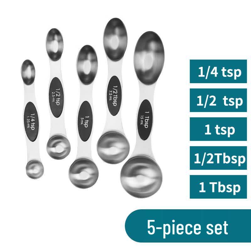 

MDNG Stainless Steel 5-Piece Double-ended Measuring Spoon Set