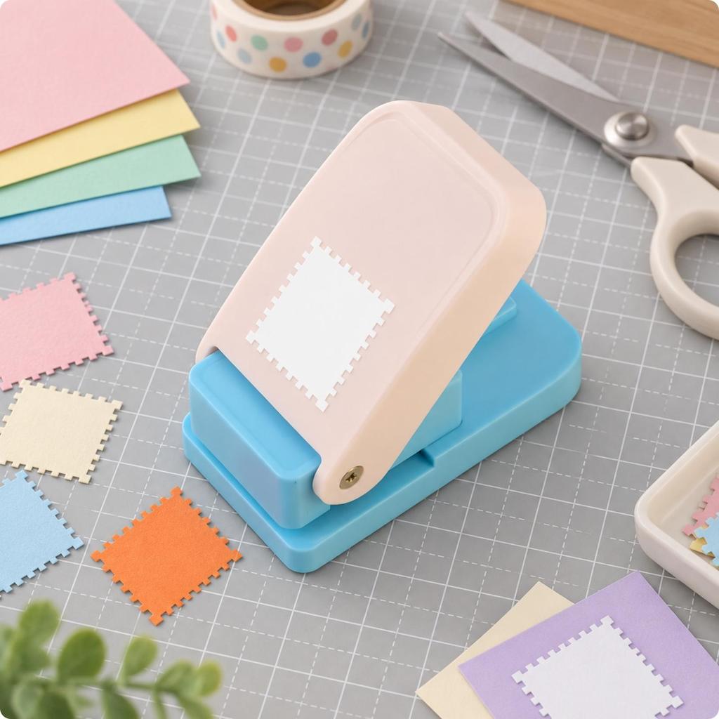 StampShape Paper Punch with Perforated Edges Decorative Stamp Shaped Versatile for Card