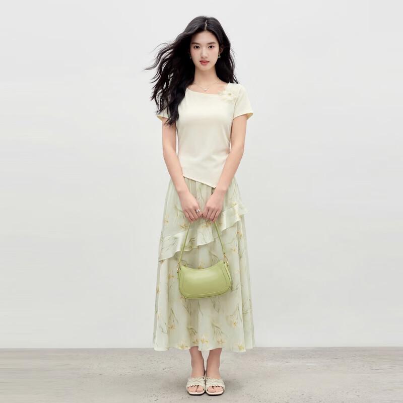 

Elegant Ruffle Lace New Chinese Style Two-piece Set M