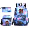 Three-piece Backpack Versatile High School Travel Bag
