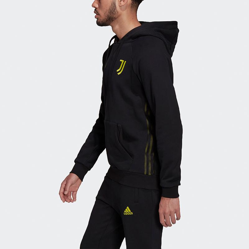 Adidas Juventus Football Hoodie Men Tops Black GR2911