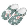 Unisex Allover Printed EVA Beach Clogs Breathable Easy Clean Slip On Beach Shoes Pool Area Bathroom Home Outdoor Footwear Soft Fit