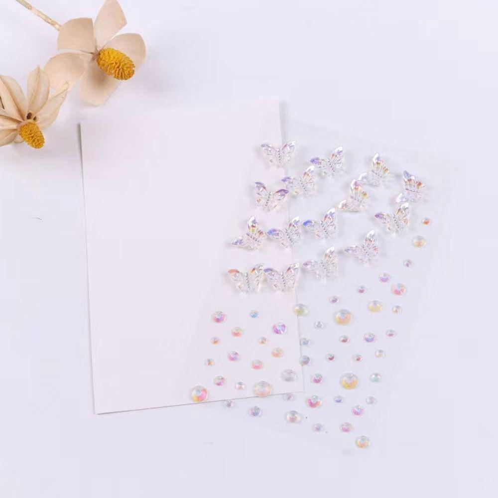 Fashion Rhinestone Stickers Mixed Disposable Tattoo Stickers 3D Face Jewelry Stickers  Party