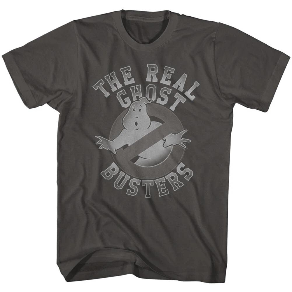The Real Ghost Busters Mooglie Trapped In Faded Movie Logo Men s T Shirt 3XL