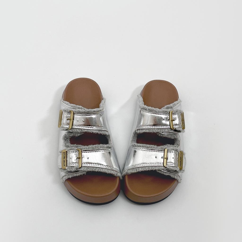 White Retro High-end Thick-soled One-word Slippers for Women's Summer Wear 2025 New Models with Skirts, Non-slip and Cool Slippers