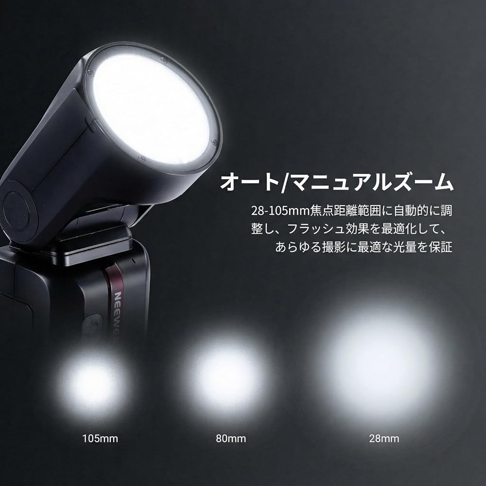 NEEWER Z2PRO-C Flash Strobe 76Ws 2.4G TTL Round Head Speedlight Godox Compatible Upgraded UI 1/8000s HSS TTL/M TCM Switch 7.2V/3000mAh Battery 600 Ful