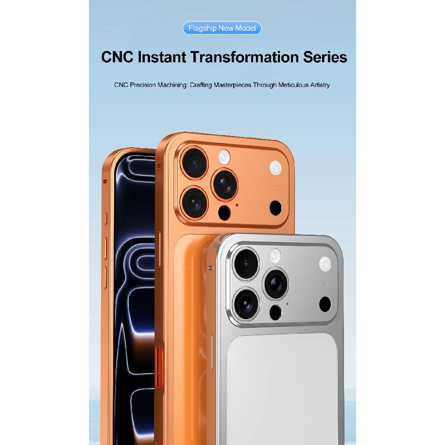 Odpinany Metalowy Tył Błyskawicznie Zmień 17 Etui Dla iPhone 16 15 14 13 Pro Max Uczucie Gołego Telefonu Osłona Obiektywu Matowa Osłona Ochronna
