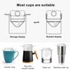 Portable Hand Brewed Coffee Filter Folding Double Layer Filtration   Fine Encrypted Coffee Filter