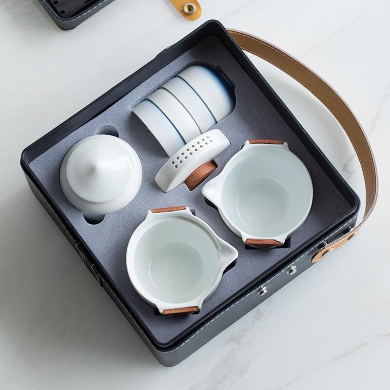 Zen Style Portable Ceramic Travel Tea Set