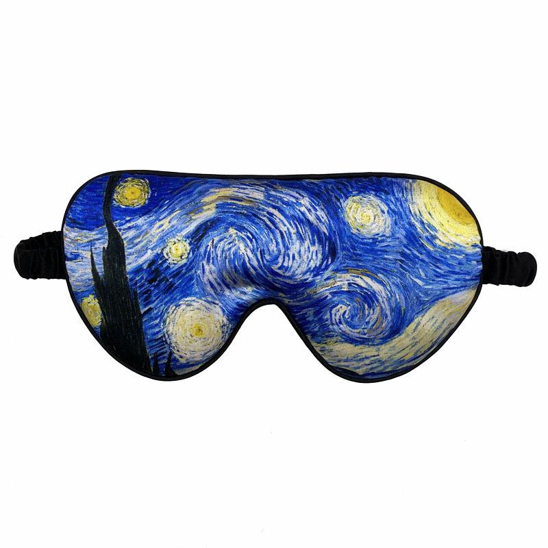 Van Gogh Sonnenblumen-Schlafaugenmaske – Retro, lichtblockierend, tragbar, hochwertig