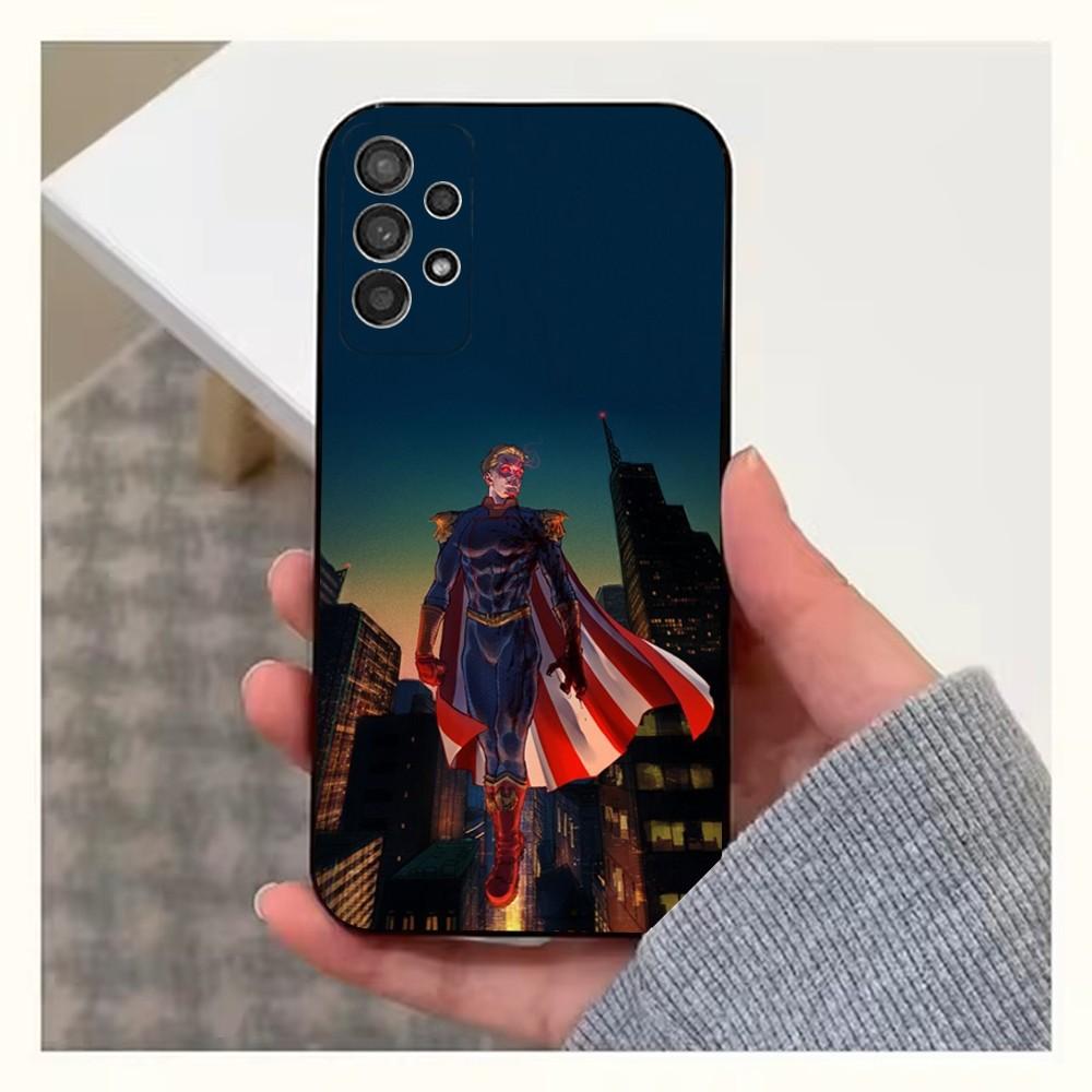 H-Homelander T-The Boys Phone Case For Samsung S25,S24,S23,S22,S20,S21,S10,Ultra,Plus,Lite,FE,Soft Silicone Black Cover