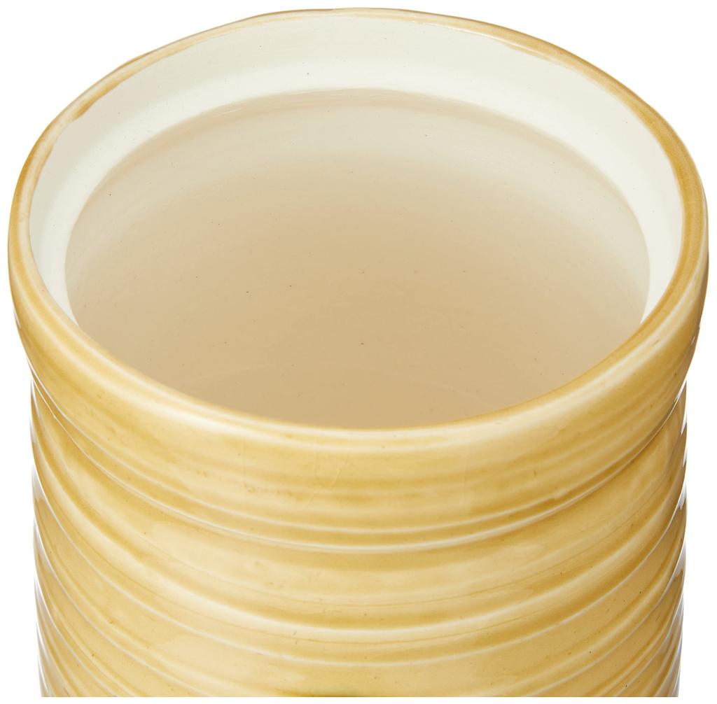 Goto Mizusashi Yellow Diameter x Height 15cm For strips of paper Kiseto Paper box included Size 13.1