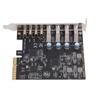PCIe To USB 3.2 Gen 2 Card 8 Ports 4xType C 4xType A 10Gbps Bandwidth PCIe Expansion Card Support for Windows System