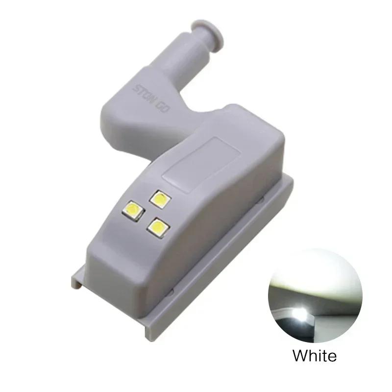 

Battery Powered LED Night Light with Motion Sensor Adjustable Brightness Under Cabinet Light for Kitchen Bedroom Closet Home Use Grey білий