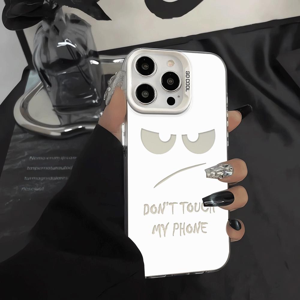 Phone Cover Case for iPhone 17 Pro Max Air 16 14 Plus 17e 15 13 11 12 Pro DON'T TOUCH MY PHONE