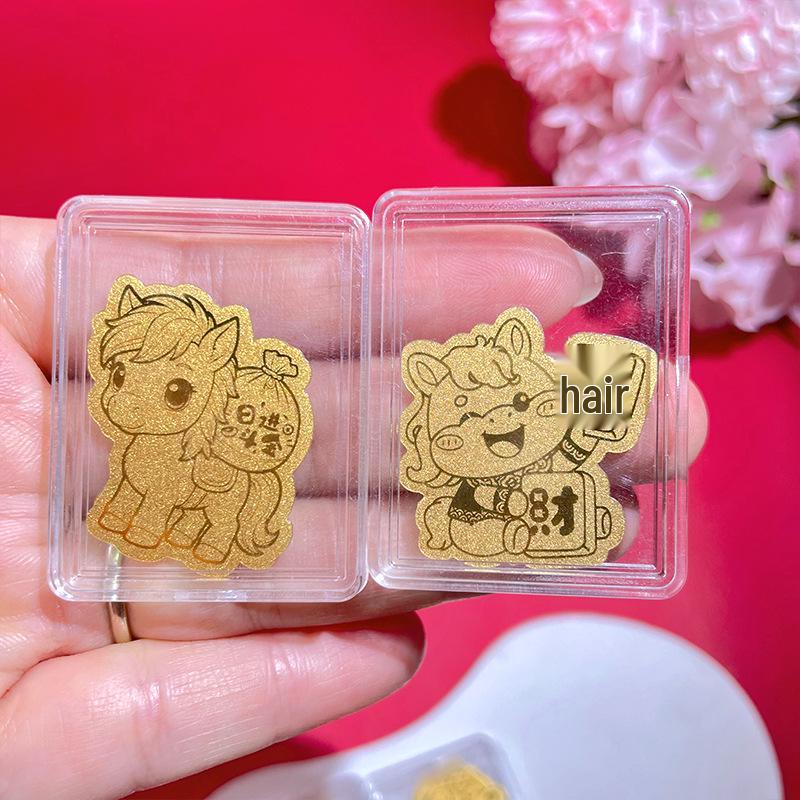 999 Pure Gold Wealth-Boosting Adhesive Phone Sticker - Gold Shop Traffic Gift
