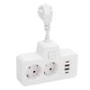 Vícenásobná zásuvka s vypínačem Zásuvkový adaptér 2cestný se 2 USB 2 Typ C 6 v 1 Distribuce
