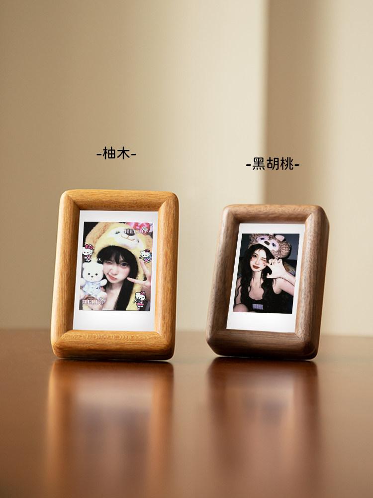Mini Portafoto Piccolo da 3 Pollici con Supporto da Tavolo, per Foto Polaroid, Anniversario di Coppia, Regalo di Matrimonio Compleanno, Decorazione per la Casa