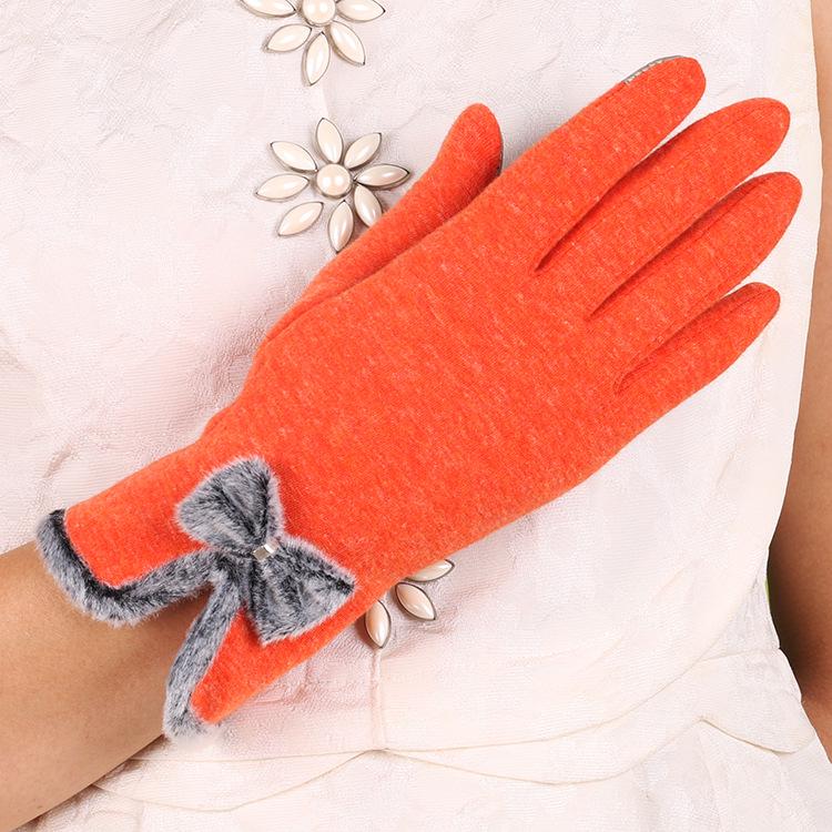 Warm Gloves for Women In Autumn and Winter Outdoor Cycling  Cute Cold Proof Touch Screen Gloves for Women