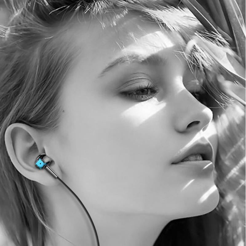 Luminous Subwoofer In-ear Headphones 3.5mm Jack Noise Cancelling Sport Earbuds With Microphone