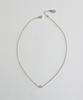 Merrymotive Simple Clear Glass Point Necklace