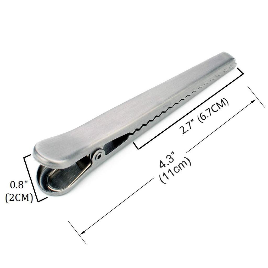 Flammi Bag Nerezová ocel Kuchyňská kuchyňská taška Pro silné uchování potravin Vzduchotěsná Vlhkost Čerstvost Bojin Clip, Clip, Příslušenství, Uchování, Clip,