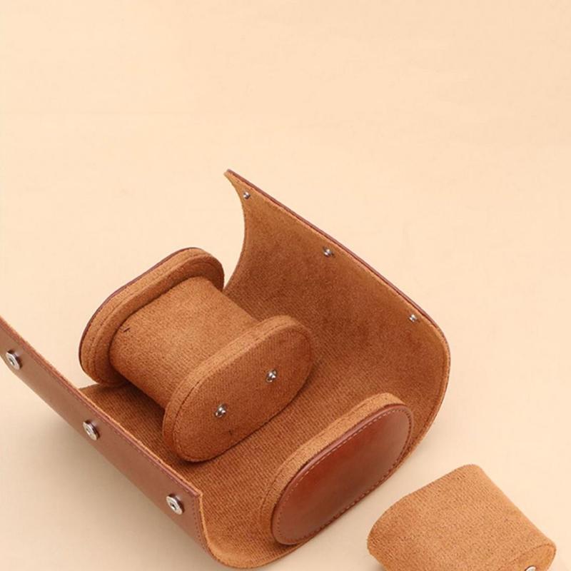 Watch Roll Travel Case Watch Storage and Organizer-Secure Storage with Innovative Removable Pillows & Solid Watch Organizer