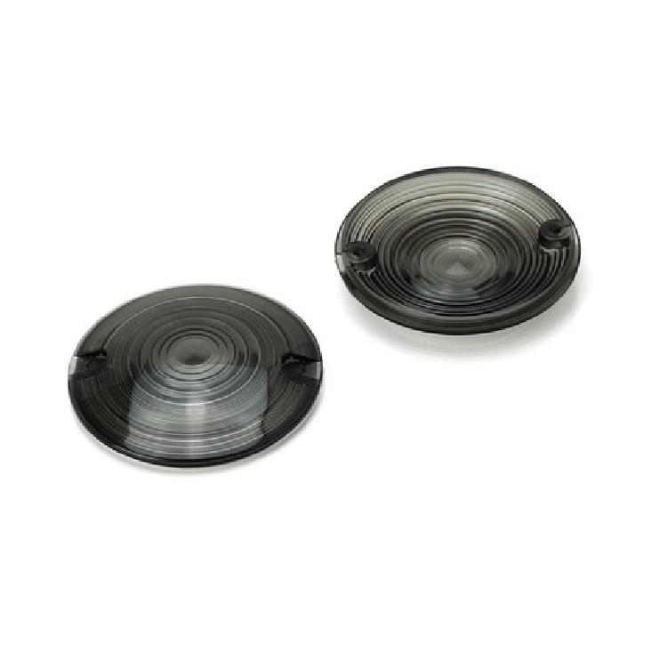 Smoked Lens Turn Signal Light Flat Lens Covers For Harley Davidson Motorcycle