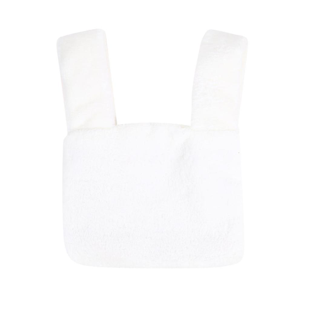 Fluffy Handbag for Women Small Plush Tote Bag Winter Fluffy Women Handbag Soft Solid Color Lipstick Key Small Storage Bag Versatile Commuter