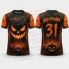 2026 Halloween Tee Clothing Autumn Short Sleeve T-shirt Pumpkin Bat 3D Print TShirt Harajuku Tshirt Halloween Women Men Tshirt