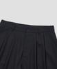 Age O.D. Double-Pleated Bermuda Slacks [Black]