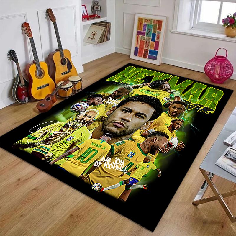 1pc Neymar12 Design Printed Area Rug Carpet for Bedroom Living Room Home Decor Rugs Mat Non Slip Mat Rug for Bedside