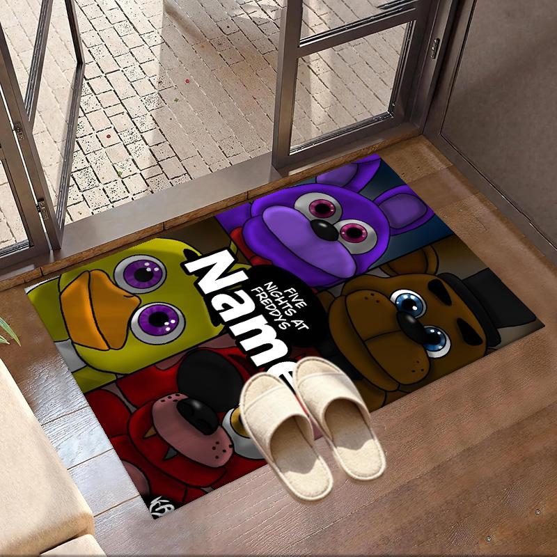 Custom Name Personalized Five Nights at Freddy's Print Carpet, Versatile Home Decor Rug, for Playroom, Apartment, Balcony, Entryway, Hallway Gift