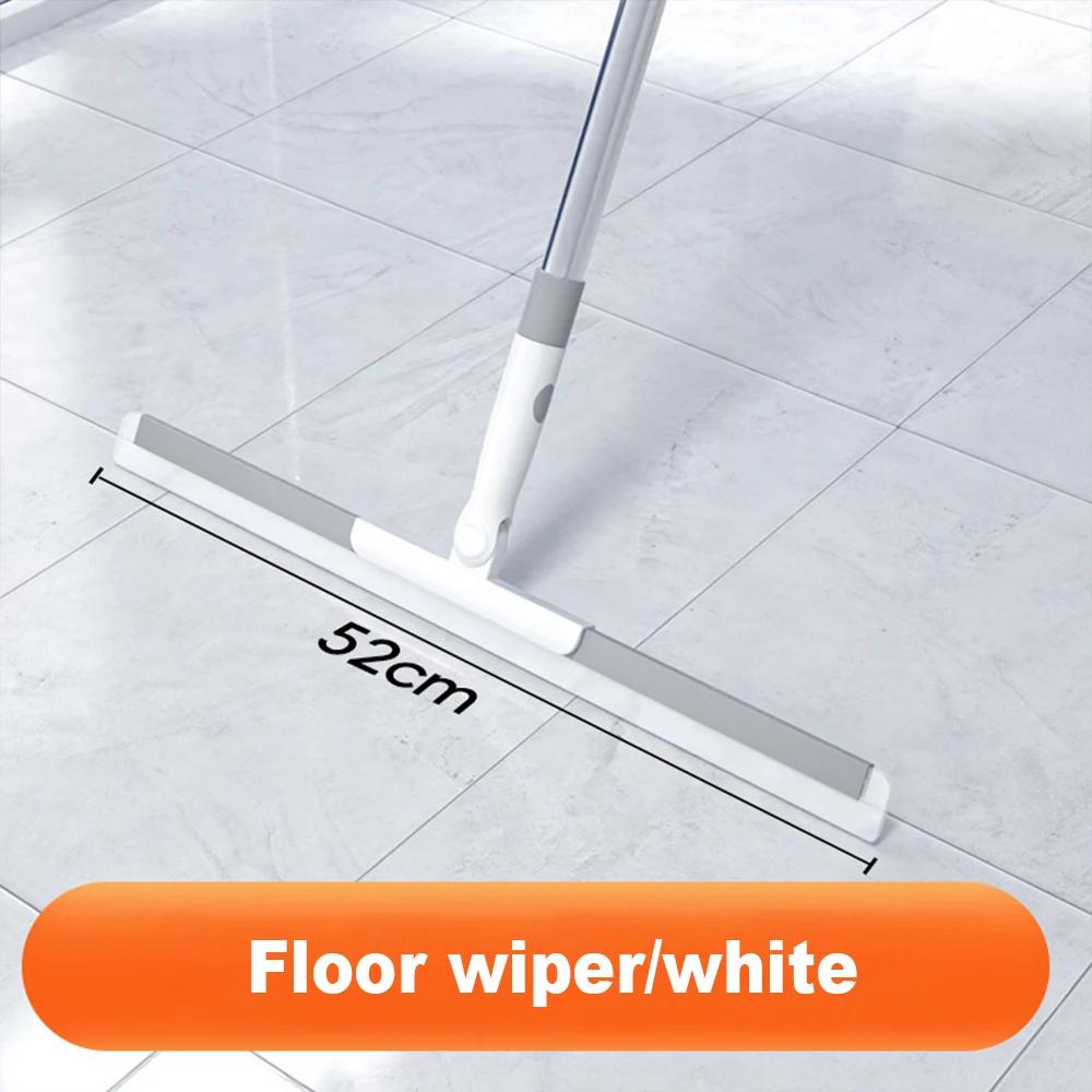 Silikon Teleskopisk Skrapa Mopp, Multifunktionell Fönsterrengöring, Torr & Våt Användning för Badrum Kök, Effektiv Skrapverktyg