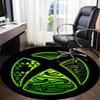 1pc Gaming Culture Office Round Area Rug, Indoor Mat Suitable For Office, Under Office Chairs Bedroom Living Room Home Decor, Room Deco