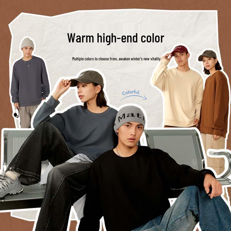 Jeanswest Men's Waffle Knit Letter Print Crewneck Sweatshirt