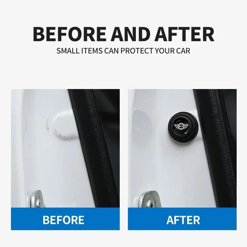 1/2/4Pcs Car Door Shockproof Pad Anti-collision Silicone Sticker For MINI Cooper JCW WORKS R55 R56 F55 F56 R57 R58 R59 R60 ksgbw33