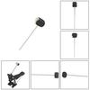 High-quality Bass Drum Pedal Beater Wool Felt Stainless Steel Handle Parts