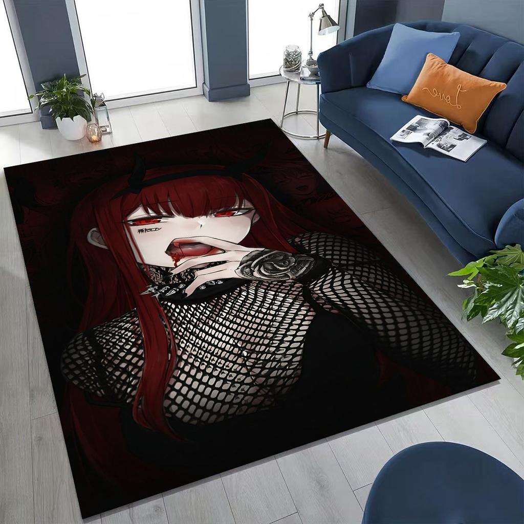 002 Zero Two DARLING in FRANXX Sexy Girl Cartoon Carpet Rug for Bedroom Living Room Sofa Home Doormat Decor,Non-slip Floor Mat