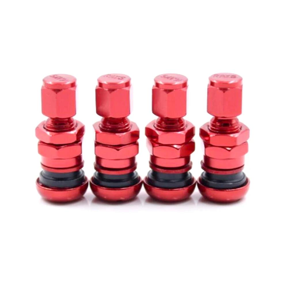 4Pcs Car Truck Motorcycle Valve Short Stems Metal Bolt Tire Valve Stem Kit with Dust Cap Stem Caps1