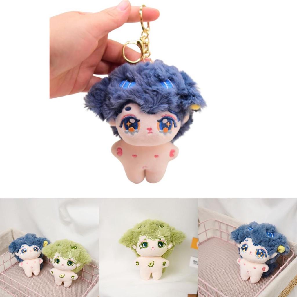 Cute Boy Cotton Doll Pendant With Missing Tooth Plush Keychain Transforming Little Sheep Backpack Ornament High-quality Hanging Decoration 12cm)