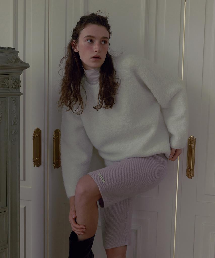 Obeodyupeulleeo Furry Wool Knit_Ivory